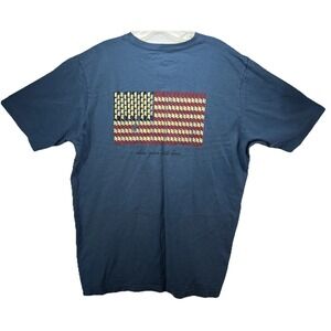 SOUTHERN POINT CO. T Shirt‎ Blue USA Flag "Show Your State Lines" Mississippi XL